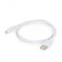 Cablexpert | Lightning cable | Male | 4 pin USB Type A | Apple Lightning | White | 1 m - 3
